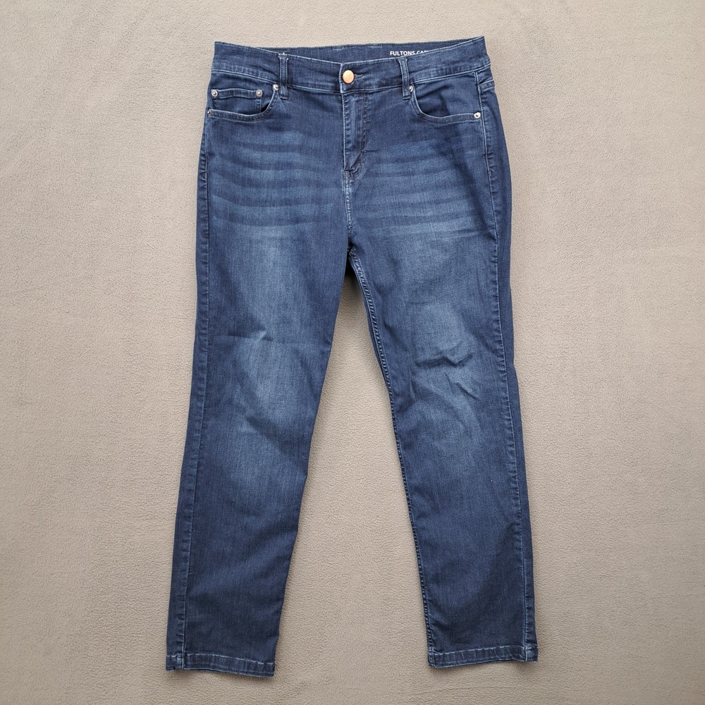 Mugsy Jeans Fulton Casual Mens Dark Wash Denim Pants 34x29
